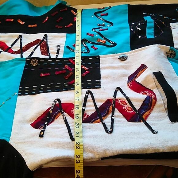 Yak Magik Women's jacket. Size L One of a Kind NWOT Artwear FUN BOLD - Picture 9 of 10